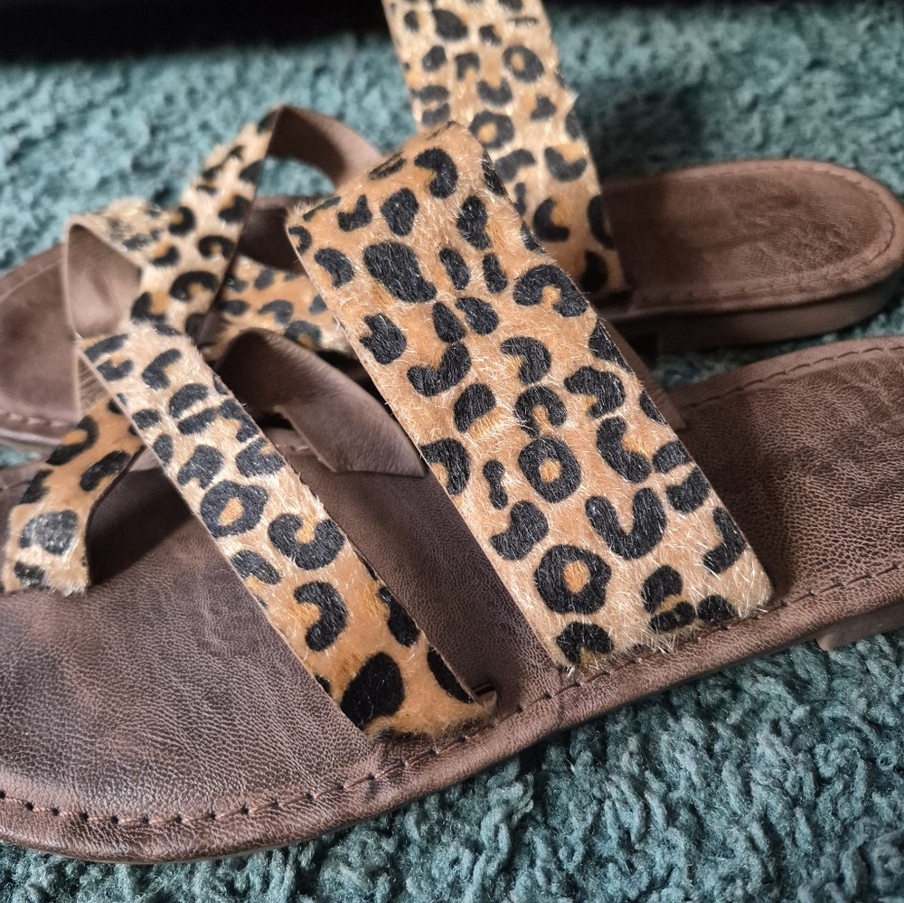 Seven7 Maldives Animal Print Sandals 8 - Picture 2 of 9